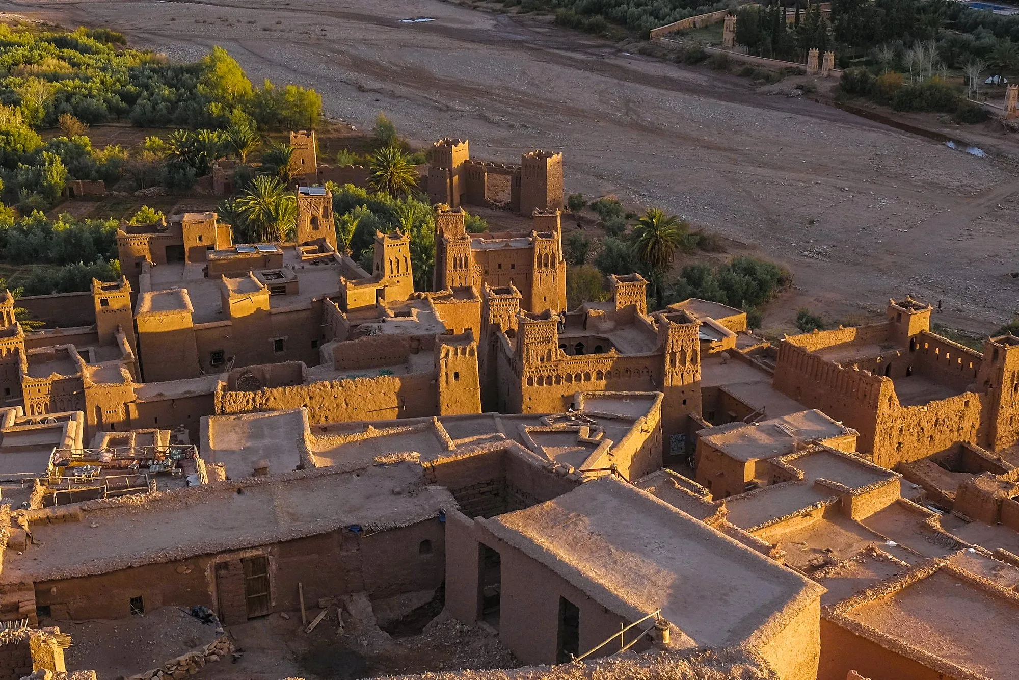 Aït Ben Haddou rooftops in late afternoon light
